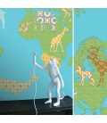 Mural Mapamundi Animal